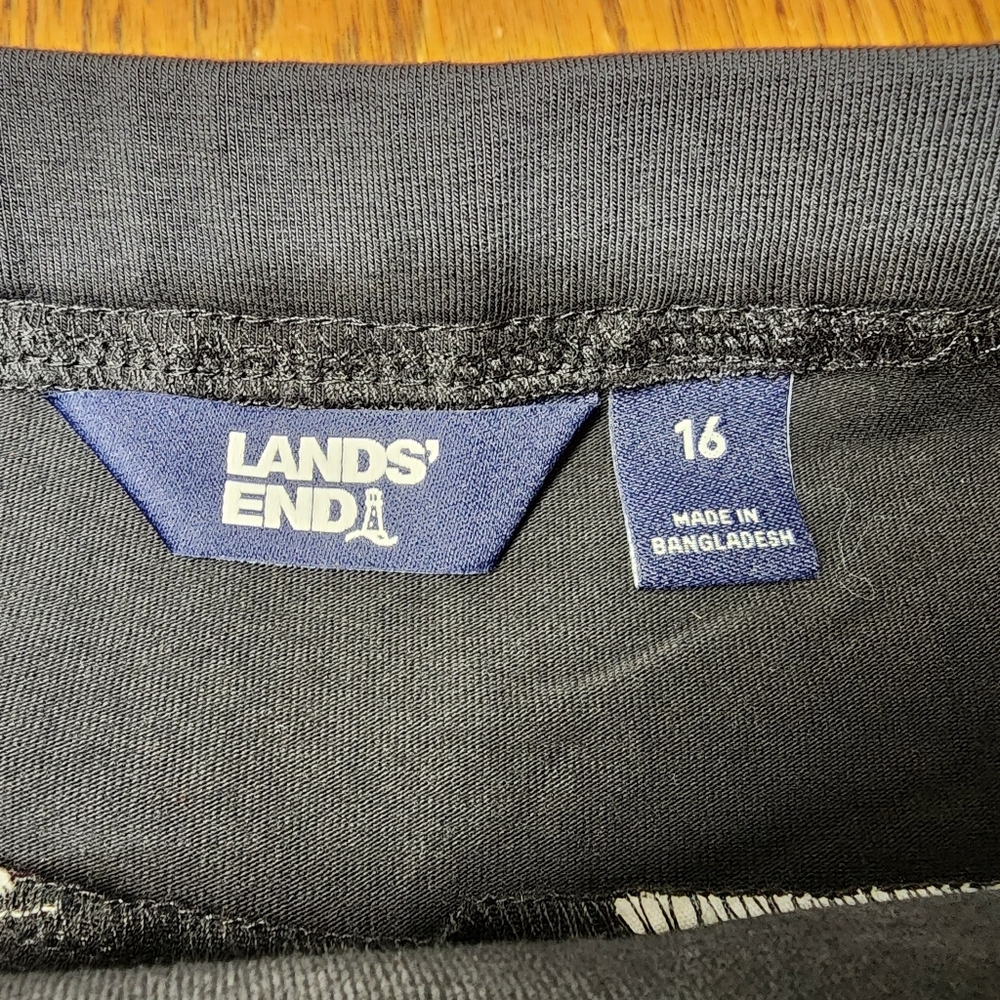 Land's End Black Chino Pants Size 16 - Picture 6 of 11